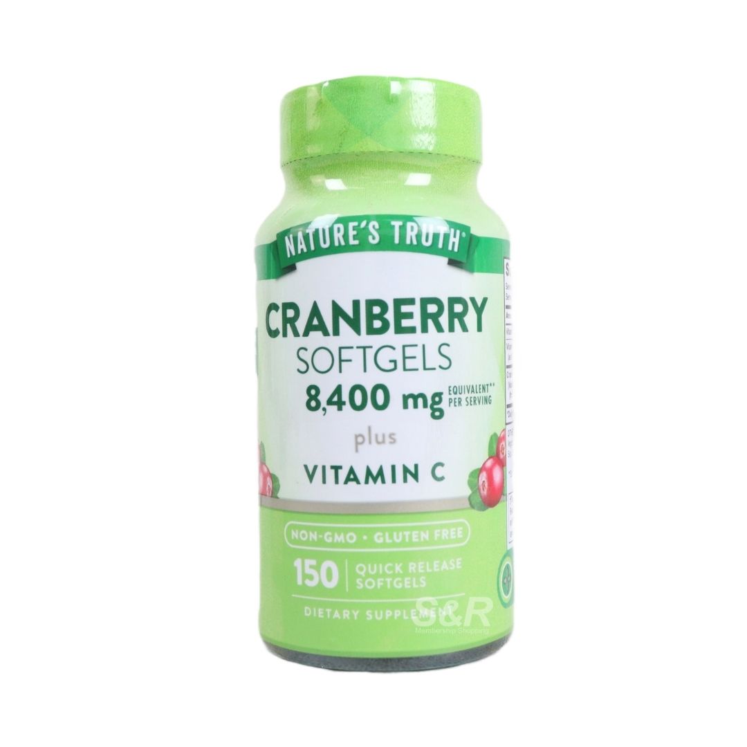 Nature's Truth Cranberry 8,400mg 150 softgels